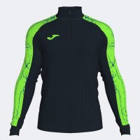 MIKINA 3/4 ZIP ELITE IX ČERNO-FLUO ZELENÁ