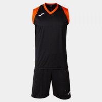 BAKETBALOVÝ DRES - SET FINAL II ČERNO-ORANŽOVÝ