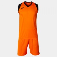 BAKETBALOVÝ DRES - SET FINAL II ORANŽOVO-ČERNÝ