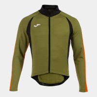 CYKLISTICKÝ DRES CHAQUETA CRONO ČERNÁ - KHAKI