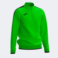 MIKINA 3/4 ZIP OLIMPIADA FLUO ZELENO-ČERNÁ